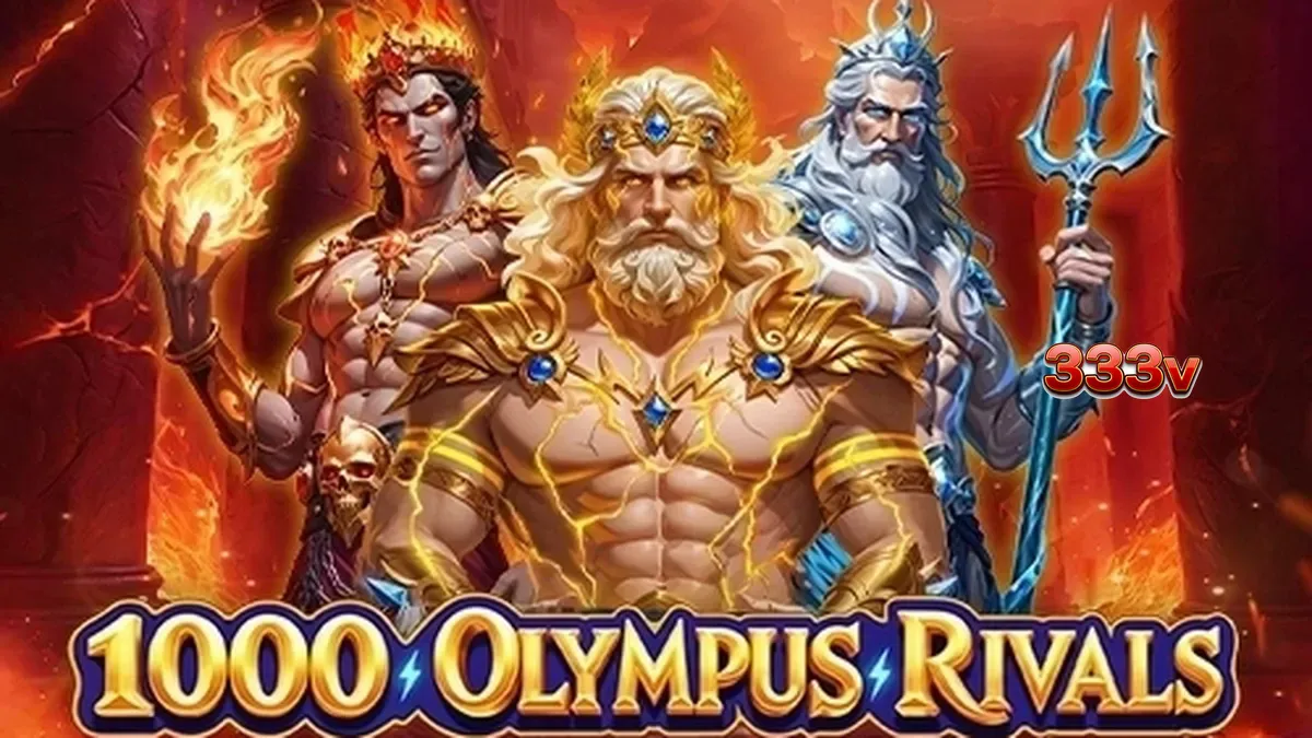 Tampilan visual slot 1000 Olympus Rivals dengan tema mitologi